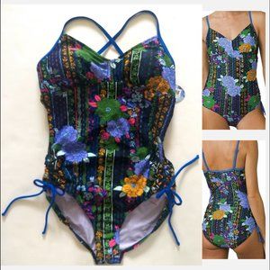 prAna Moorea One-Piece Swimsuit in Black Oceania